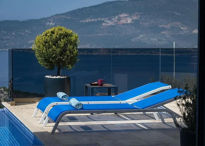 Upperhouse Kalkan - Private Sea View - Heated Indoor Pool - Kalkan فيلة كاس