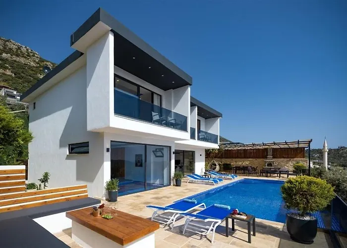 فيلة Upperhouse Kalkan - Private Sea View - Heated Indoor Pool - Kalkan كاس