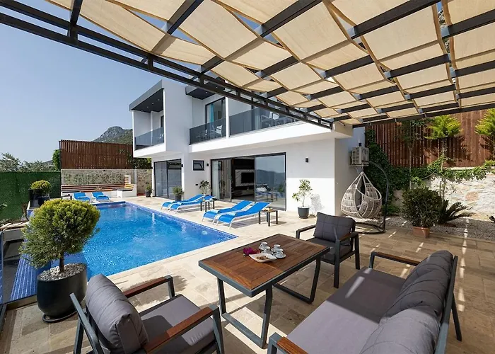 Upperhouse Kalkan - Private Sea View - Heated Indoor Pool - Kalkan فيلة *