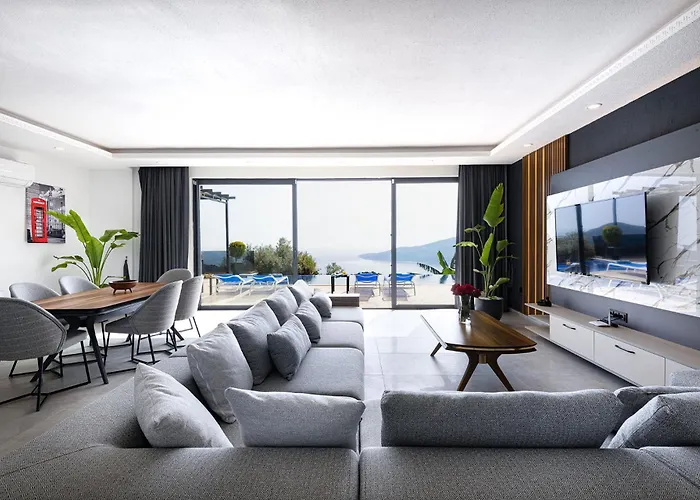 Upperhouse Kalkan - Private Sea View - Heated Indoor Pool - Kalkan فيلة *